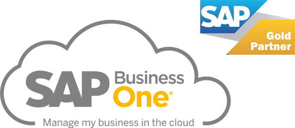logo sap business one gris